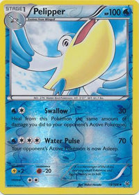 Pelipper 19/108 - Reverse Holo-Kantocards