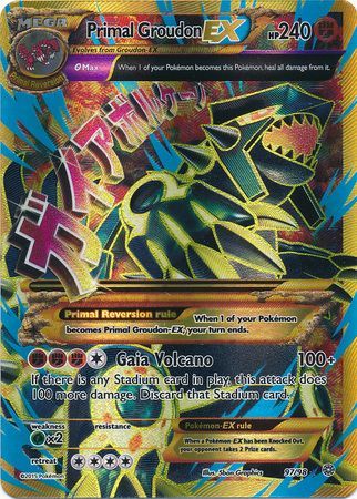 Primal Groudon EX 97/98-Kantocards