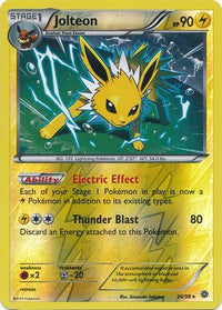Jolteon 26/98 - Reverse Holo-Kantocards