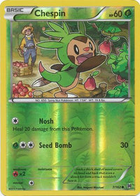 Chespin 7/162 - Reverse Holo-Kantocards