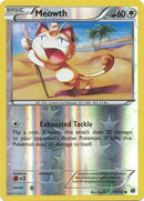 Meowth 114/162 - Reverse Holo-Kantocards