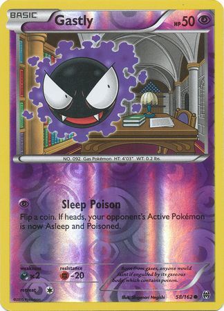 Gastly 58/162 - Reverse Holo