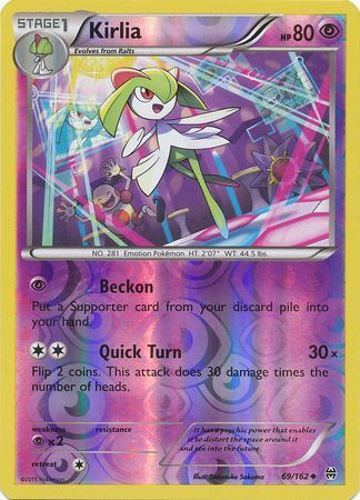 Kirlia 69/162 - Reverse Holo