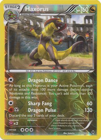Haxorus 111/162 - Reverse Holo