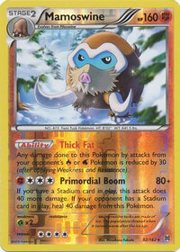 Mamoswine 82/162 - Reverse Holo-Kantocards