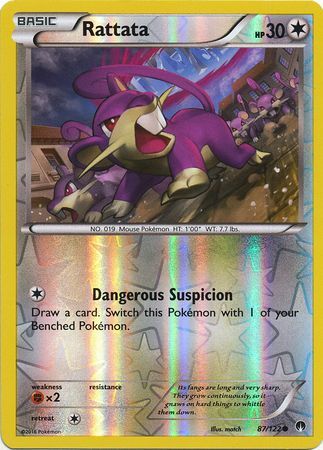 Rattata 87/122 - Reverse Holo