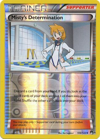 Misty's Determination 104/122 - Reverse Holo