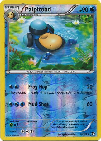 Palpitoad 34/122 - Reverse Holo