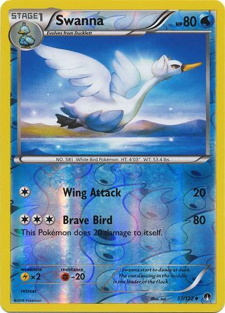 Swanna 37/122 - Reverse Holo