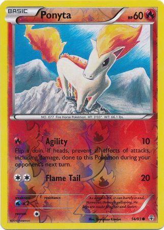 Ponyta 14/83 - Reverse Holo
