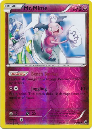 Mr. Mime 52/83 - Reverse Holo