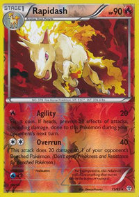 Rapidash 15/83 - Reverse Holo-Kantocards