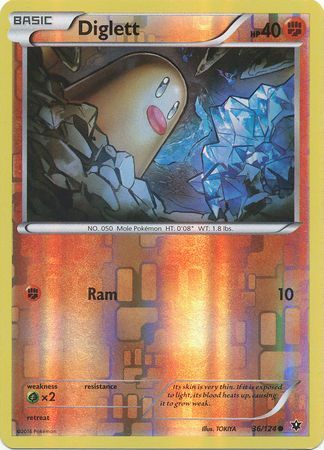 Diglett 36/124 - Reverse Holo