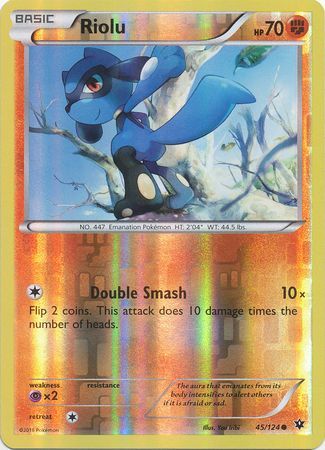 Riolu 45/124 - Reverse Holo