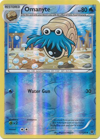 Omanyte 17/124 - Reverse Holo