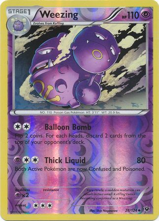 Weezing 28/124 - Reverse Holo
