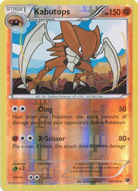 Kabutops 39/124 - Reverse Holo-Kantocards