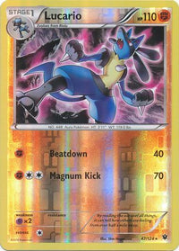 Lucario 47/124 - Reverse Holo-Kantocards