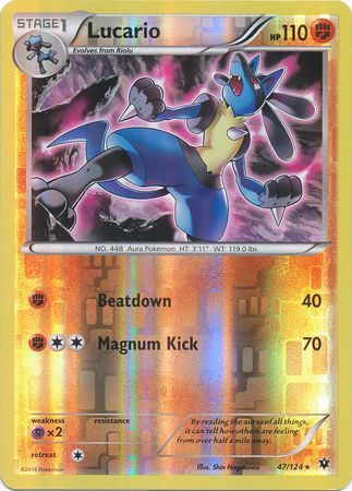 Lucario 47/124 - Reverse Holo