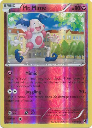 Mr. Mime 67/124 - Reverse Holo