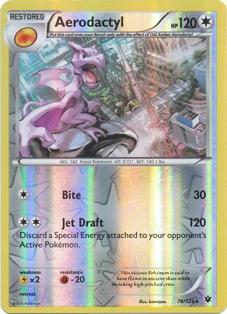 Aerodactyl 76/124 - Reverse Holo