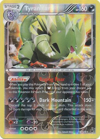 Tyranitar 56/124 - Reverse Holo