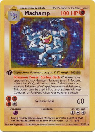 Machamp 8/102 - 1st Edition Shadowless-Kantocards