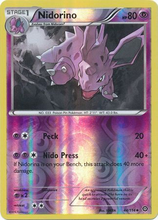 Nidorino 44/114 - Reverse Holo