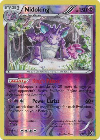 Nidoking 45/114 - Reverse Holo-Kantocards