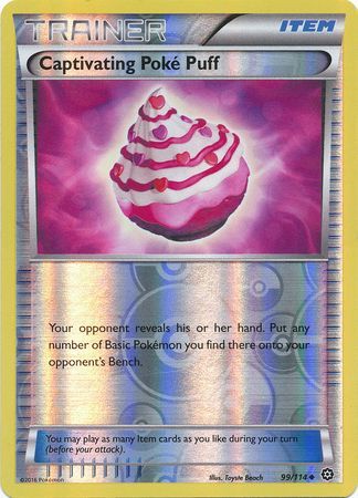 Captivating Poké Puff 99/114 - Reverse Holo
