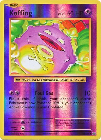 Koffing 50/108 - Reverse Holo-Kantocards