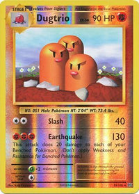 Dugtrio 56/108 - Reverse Holo-Kantocards