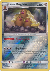 Alolan Dugtrio 87/149 - Reverse Holo-Kantocards