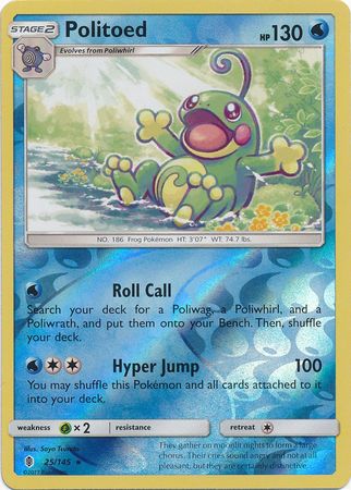 Politoed 25/145 - Reverse Holo