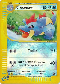 Croconaw 74/165 - Reverse Holo-Kantocards