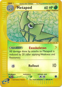 Metapod 87/165 - Reverse Holo-Kantocards