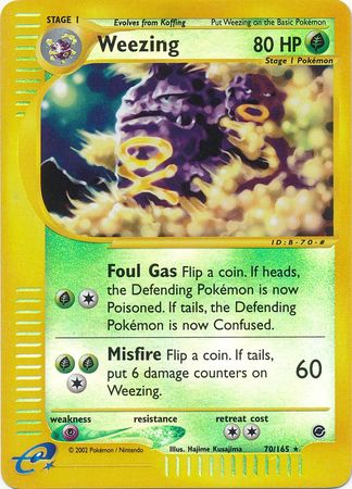 Weezing 70/165 - Reverse Holo