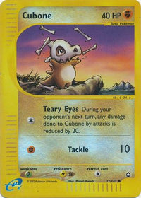 Cubone 72/147 - Reverse Holo-Kantocards