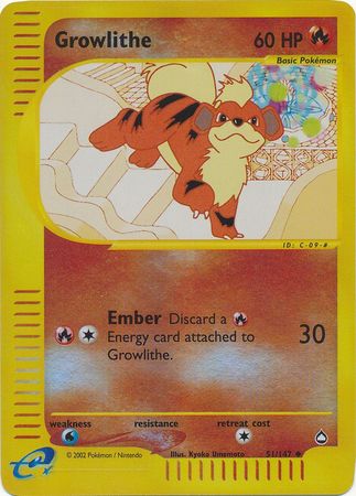 Growlithe 51/147 - Reverse Holo