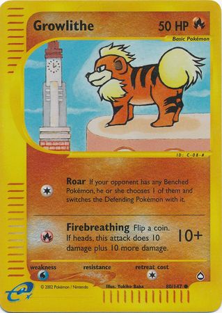 Growlithe 80/147 - Reverse Holo