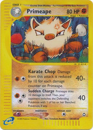 Primeape 29/147 - Reverse Holo