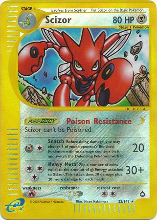 Scizor 32/147 - Reverse Holo