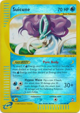 Suicune 37/147 - Reverse Holo