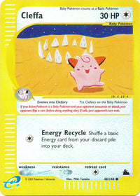 Cleffa 48/144 - Reverse Holo-Kantocards