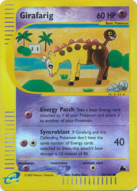 Girafarig 58/144 - Reverse Holo-Kantocards