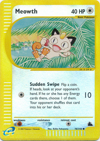 Meowth 78/144 - Reverse Holo