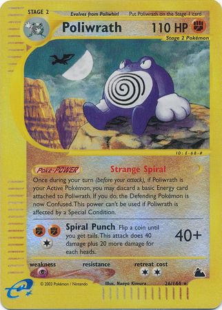 Poliwrath 26/144 - Reverse Holo