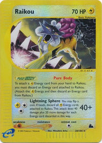 Raikou 28/144 - Reverse Holo-Kantocards