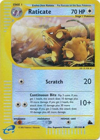 Raticate 89/144 - Reverse Holo-Kantocards