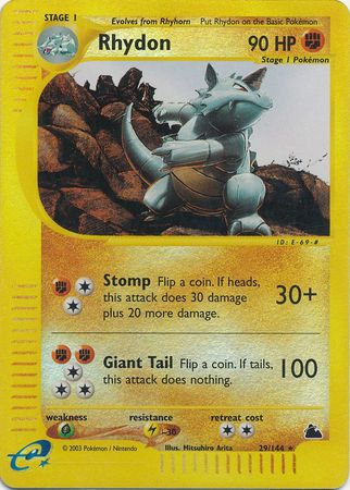 Rhydon 29/144 -  Reverse Holo